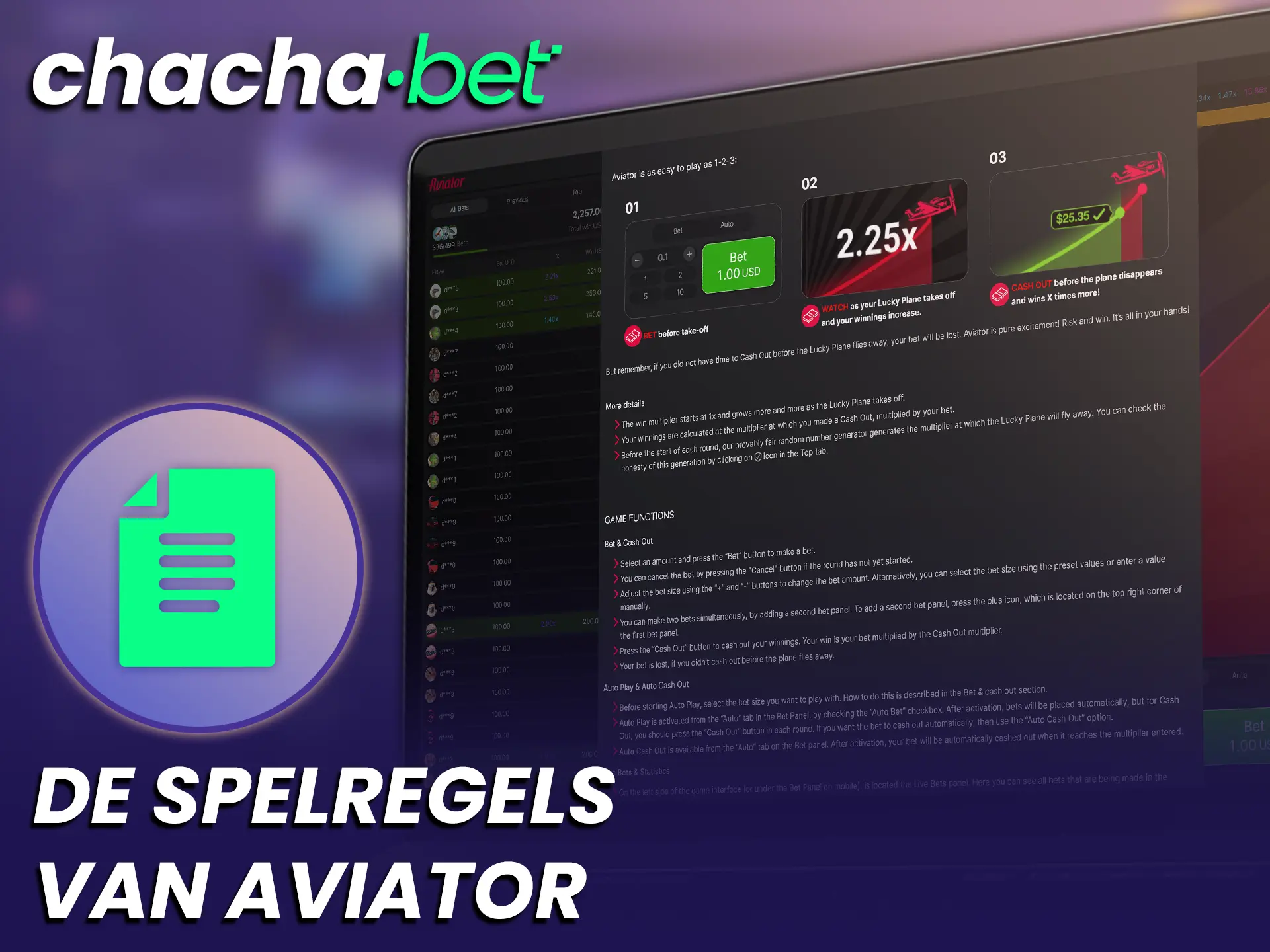 Leer de eenvoudige spelregels van Aviator kennen voor een transparante ervaring bij ChachaBet.