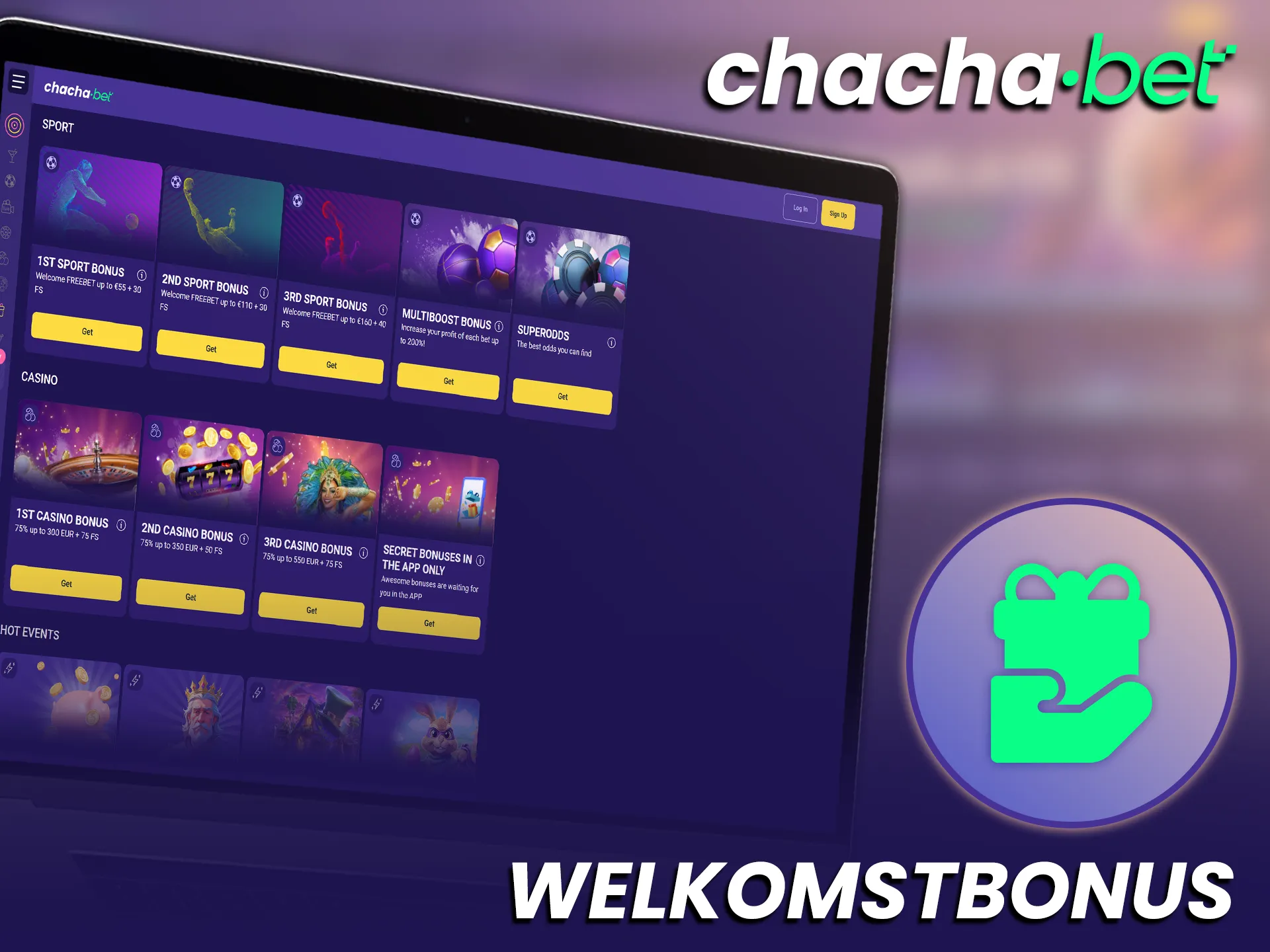 Ontvang een aantrekkelijke welkomstbonus bij Chachabet voor al je Basketbalweddenschappen.