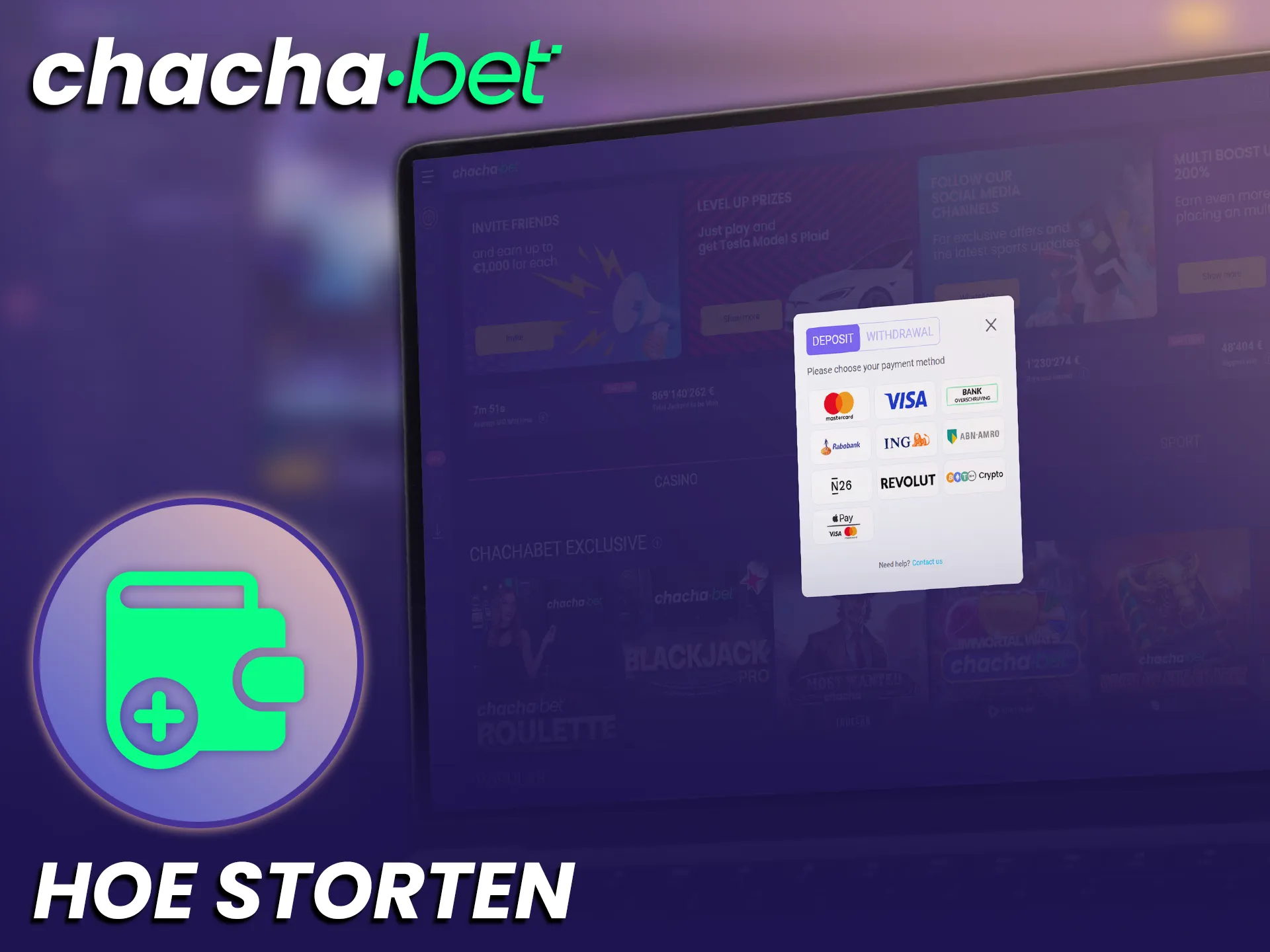 Ontdek hoe je eenvoudig geld kunt storten bij de officiële ChachaBet website.
