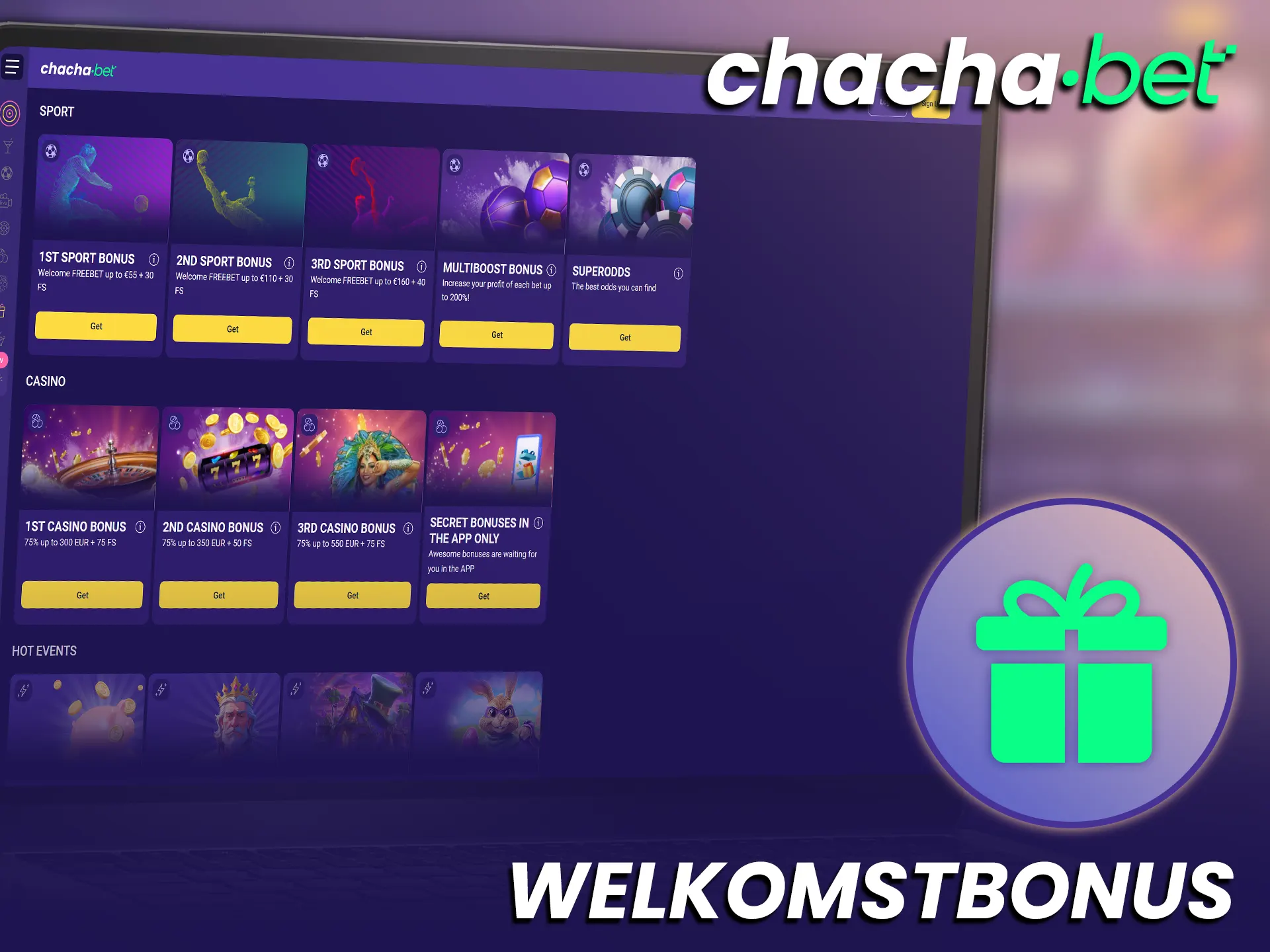 Claim een aantrekkelijke welkomstbonus voor CS2 gokken bij ChachaBet Nederland.