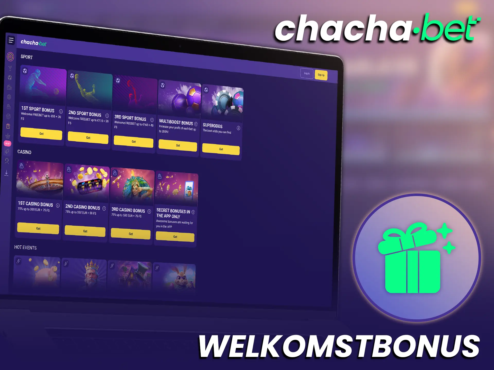 Claim een aantrekkelijke esports welkomstbonus en start direct bij ChachaBet Nederland.