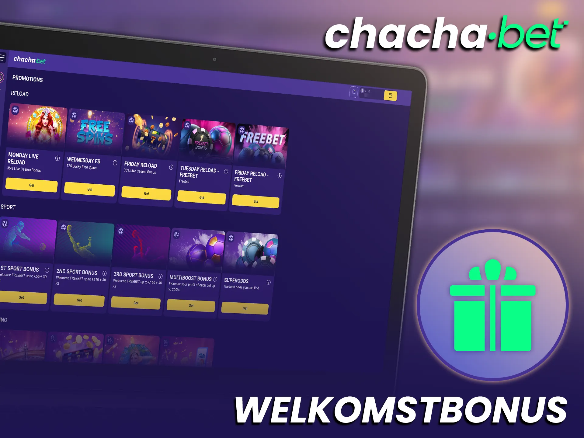 Claim een royale welkomstbonus bij Chachabet voor al je IJshockey weddenschappen.