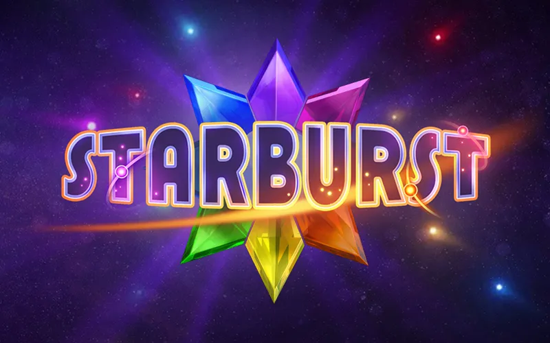 Geniet van de flitsende graphics van de Starburst slot bij ChachaBet.