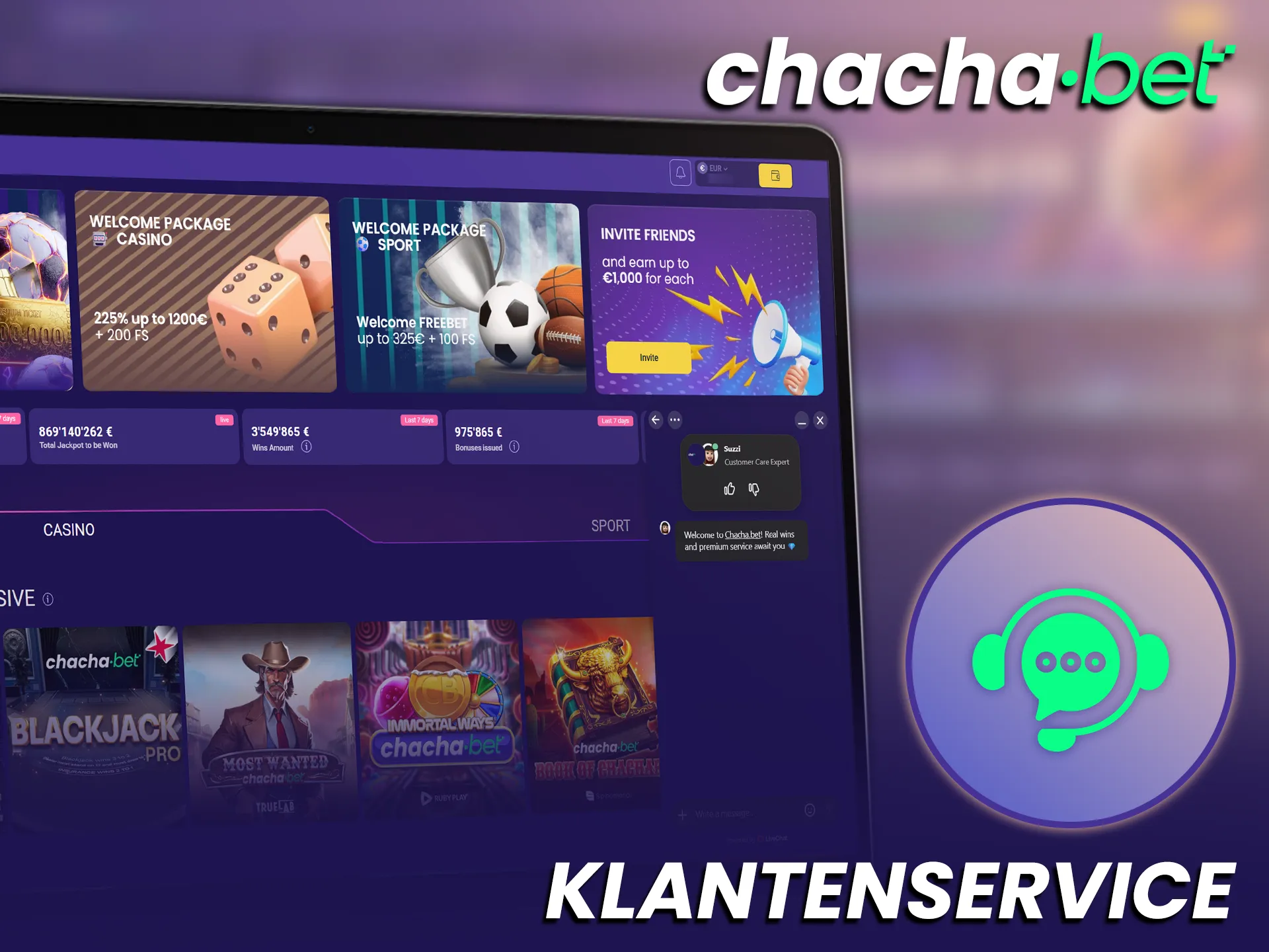 Neem contact op met de ChachaBet klantenservice voor hulp bij elke storting.